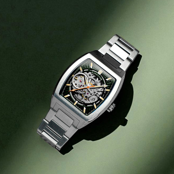 Earnshaw Skeleton Automatic Sage Steel