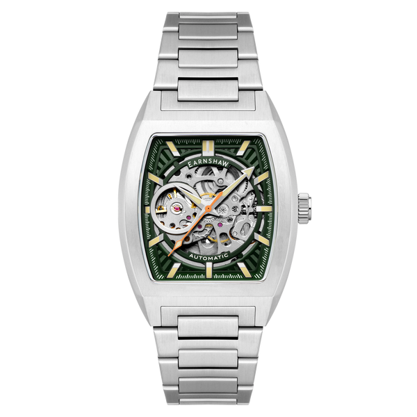 earnshaw Skeleton Automatic Sage Steel