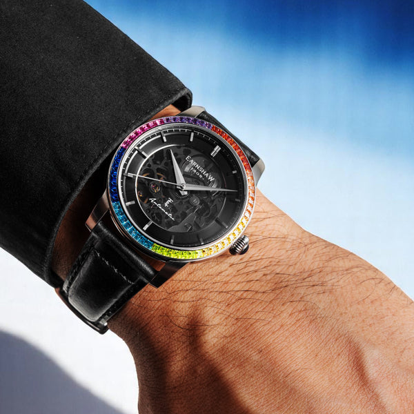 Earnshaw Skeleton Automatic Satin Black