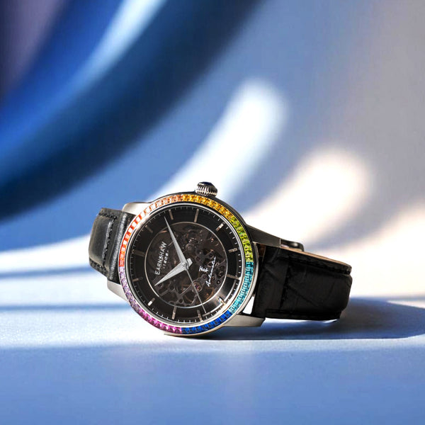 Earnshaw Skeleton Automatic Satin Black