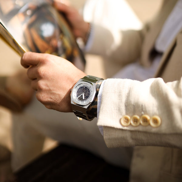 Earnshaw Skeleton Automatic Silver Sheen