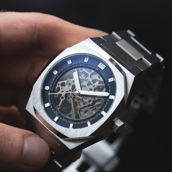 Earnshaw Skeleton Automatic Smoke Grey