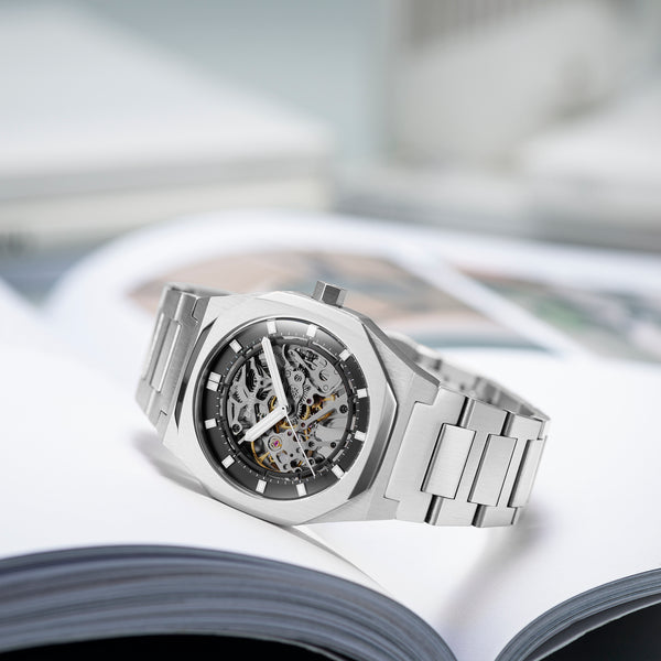 Earnshaw Skeleton Automatic Smoke Grey