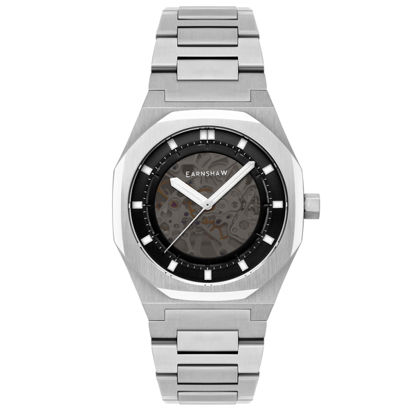 earnshaw Skeleton Automatic Smoke Grey