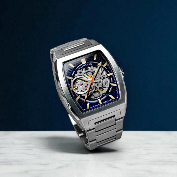 Earnshaw Skeleton Automatic Steel Blue