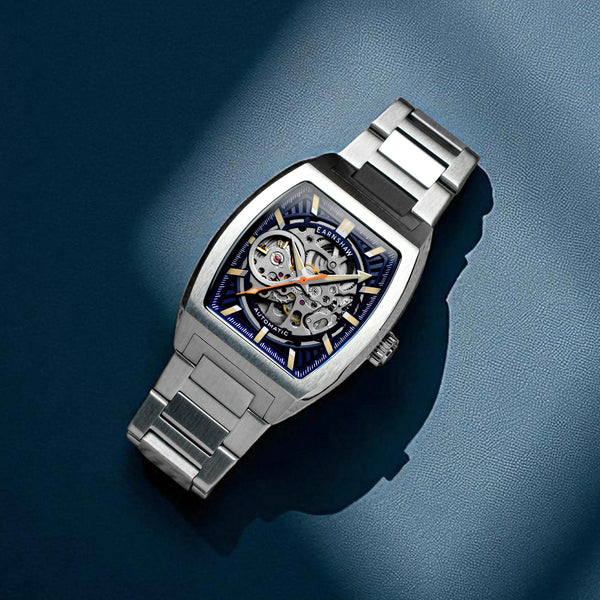 Earnshaw Skeleton Automatic Steel Blue