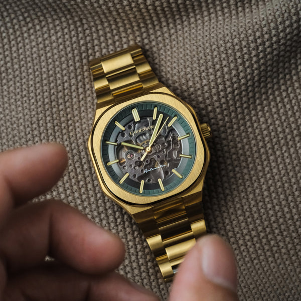 Earnshaw Skeleton Automatic Stone Grey