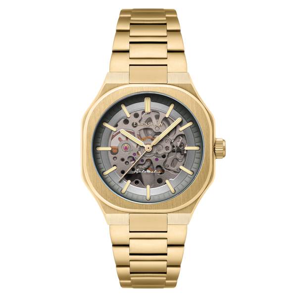 earnshaw Skeleton Automatic Stone Grey