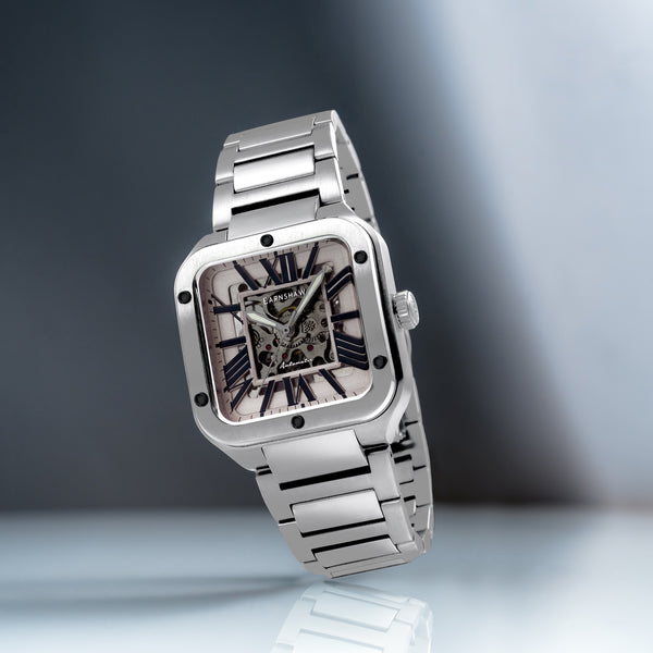 Earnshaw Skeleton Automatic Tan Black