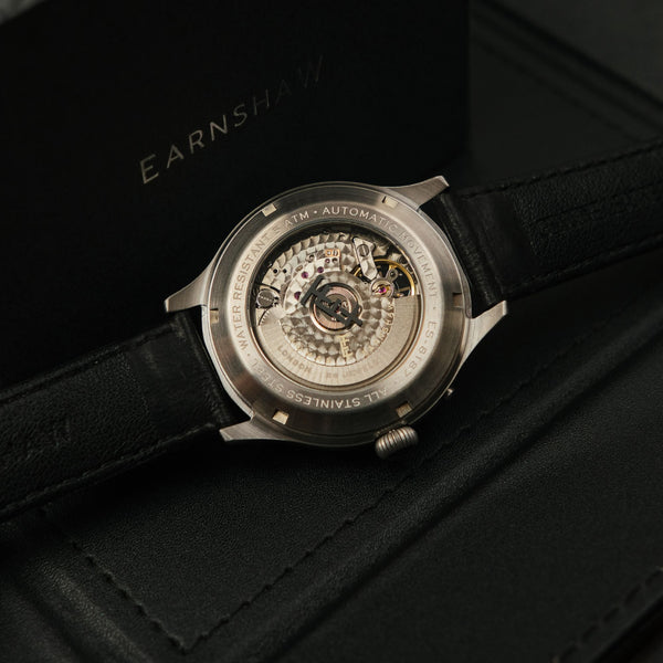 Earnshaw Grand Date Calendar Open Heart Automatic Vintage Green