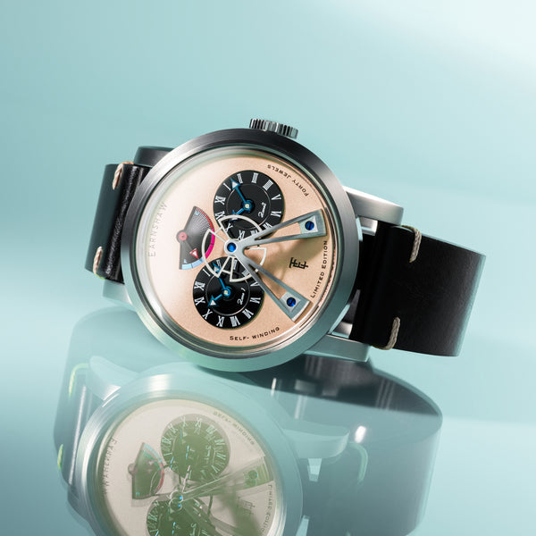 Earnshaw Power Reserve Dual Time Automatic Limited Edition Ivory