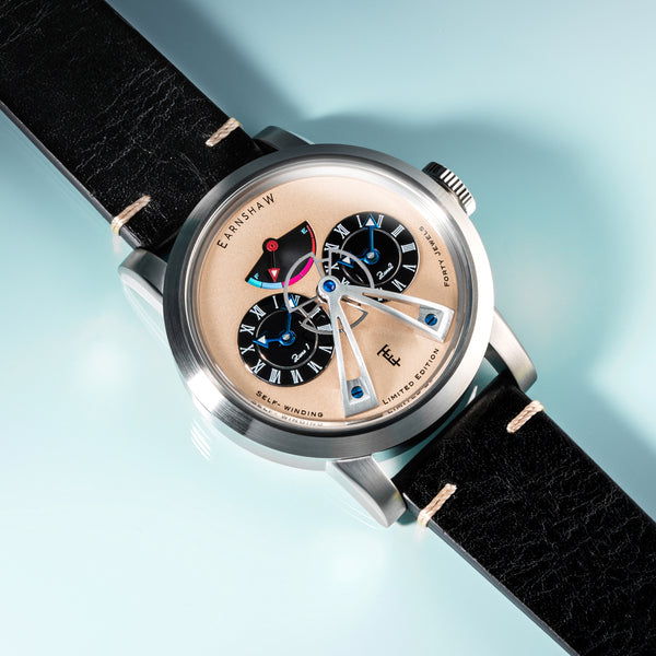 Earnshaw Power Reserve Dual Time Automatic Limited Edition Ivory