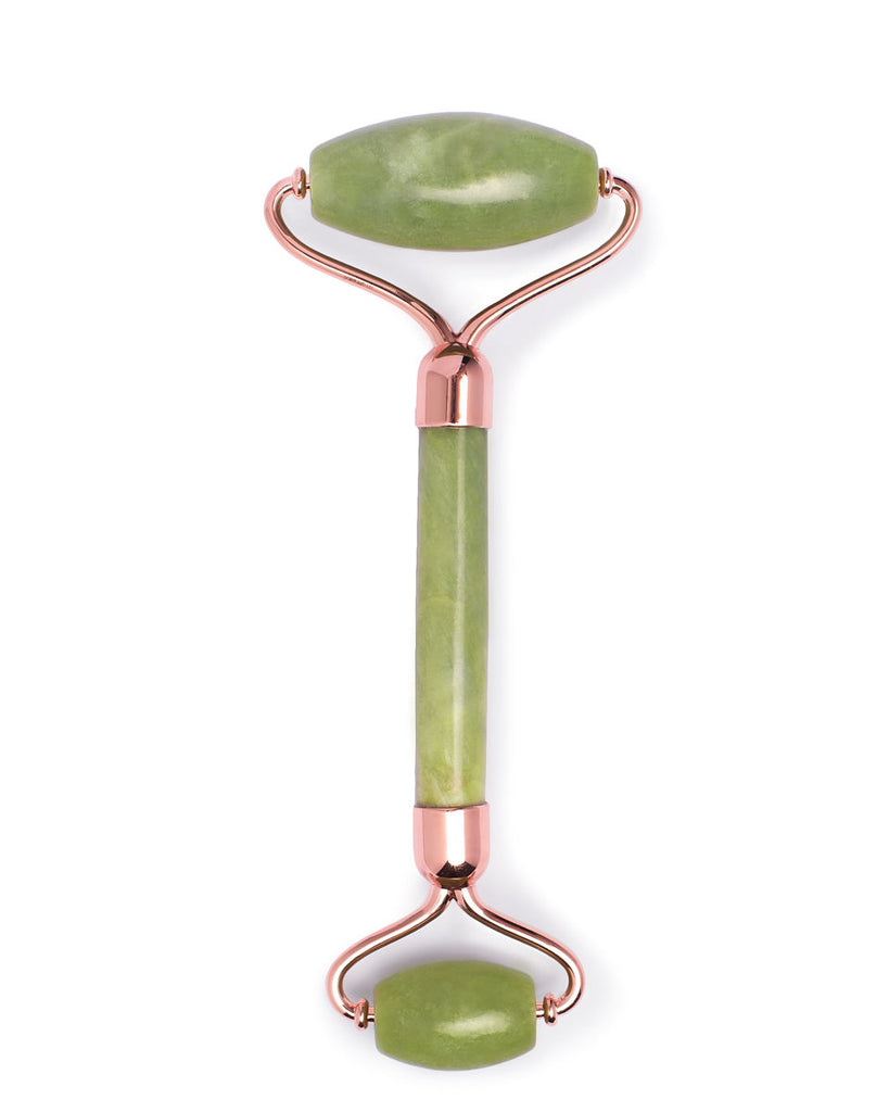 earth harbor ISLAND JADE Rose Gold Gemstone Facial Roller