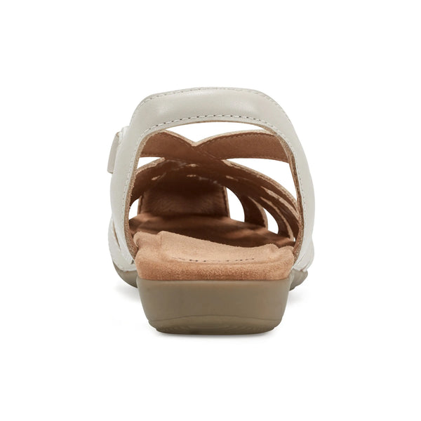 Earth Shoes Berri Woven Casual Round Toe Slip-on Sandals Light Natural