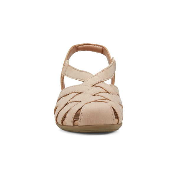Earth Shoes Berri Woven Casual Round Toe Slip-on Sandals Light Natural