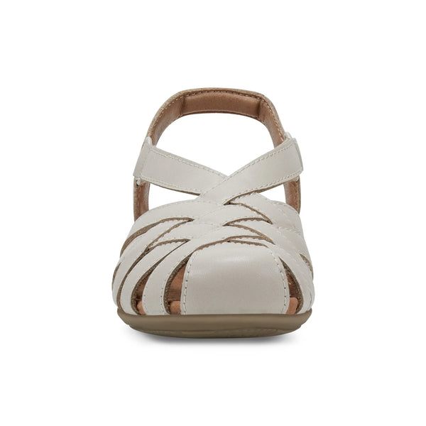 Earth Shoes Berri Woven Casual Round Toe Slip-on Sandals Light Natural