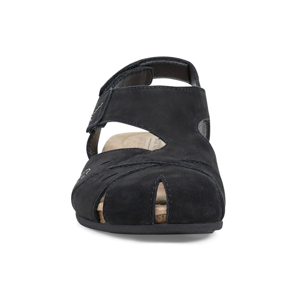 Earth Shoes Birdine Casual Round Toe Slip-on Sandals Black