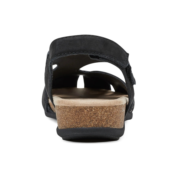 Earth Shoes Birdine Casual Round Toe Slip-on Sandals Black