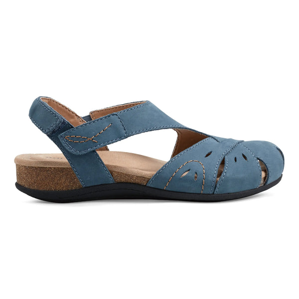 earth shoes Birdine Casual Round Toe Slip-on Sandals Medium Blue
