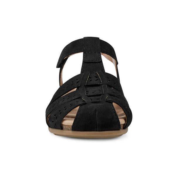 Earth Shoes Birdy Casual Round Toe Slip-On Sandals Black