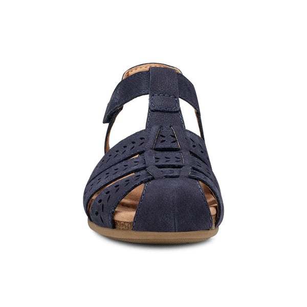 Earth Shoes Birdy Casual Round Toe Slip-On Sandals Dark Blue