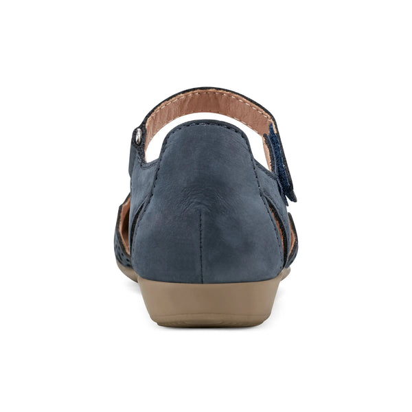 Earth Shoes Bronnie Casual Slip-On Perforated Sandals Navy