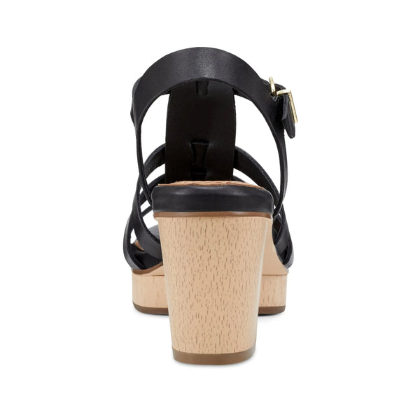 Earth Shoes Adona Fisherman Platform Sandals Black