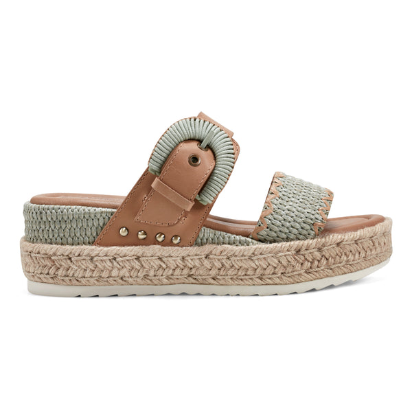 earth shoes Colla Platform Wedge Slip-On Sandals