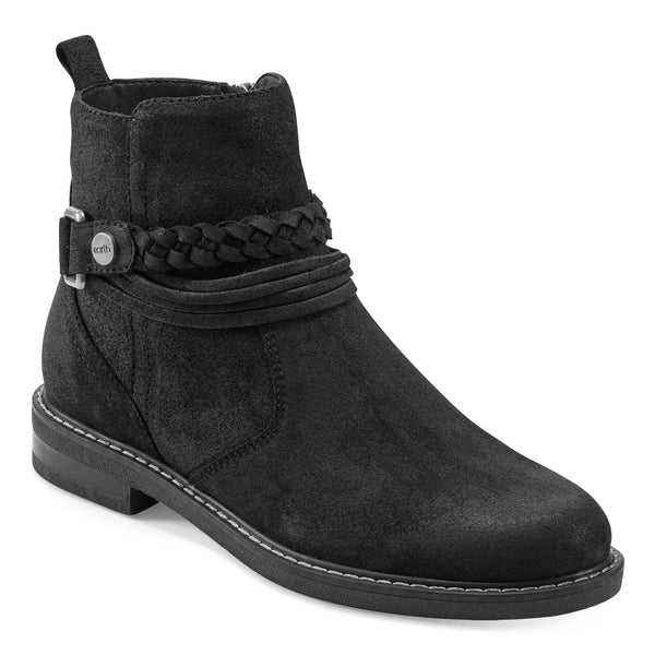 Earth Shoes Jeno Round Toe Casual Booties Black