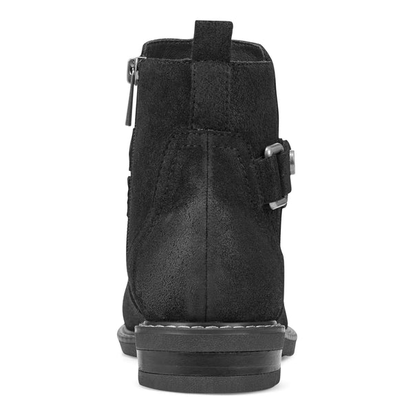 Earth Shoes Jeno Round Toe Casual Booties Black