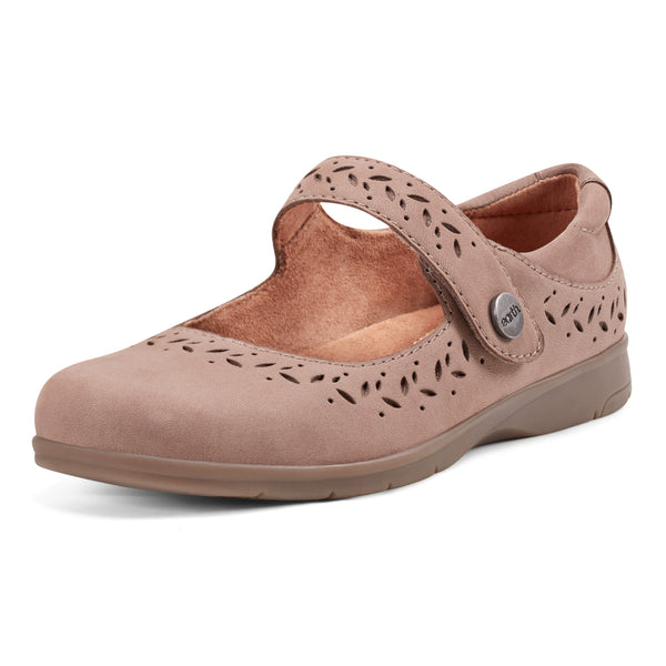 Earth Shoes Kinsey Mary Jane Casual Flats Taupe