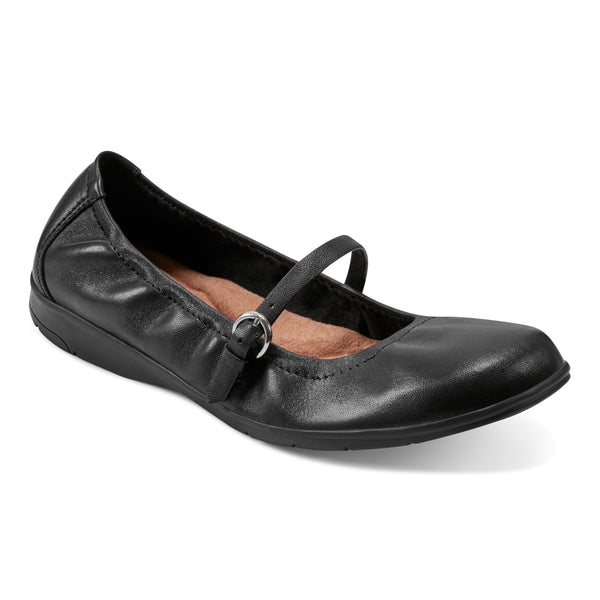 Earth Shoes Korvino Mary Jane Casual Flats Black