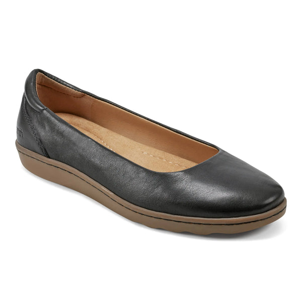 Earth Shoes Landen Round Toe Casual Flats Black