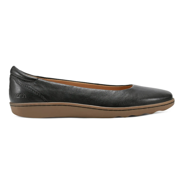 earth shoes Landen Round Toe Casual Flats Black
