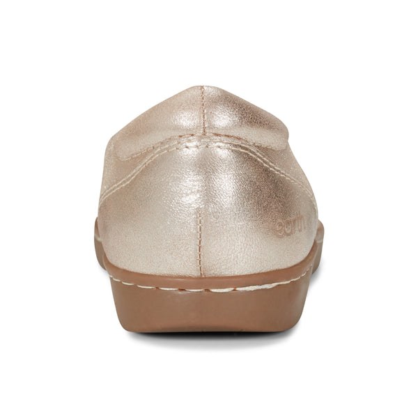 Earth Shoes Landen Round Toe Casual Flats Gold