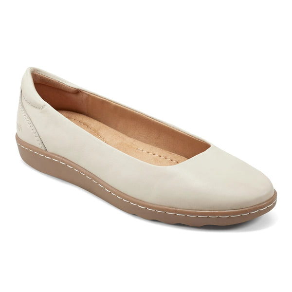 Earth Shoes Landen Round Toe Casual Flats Ivory