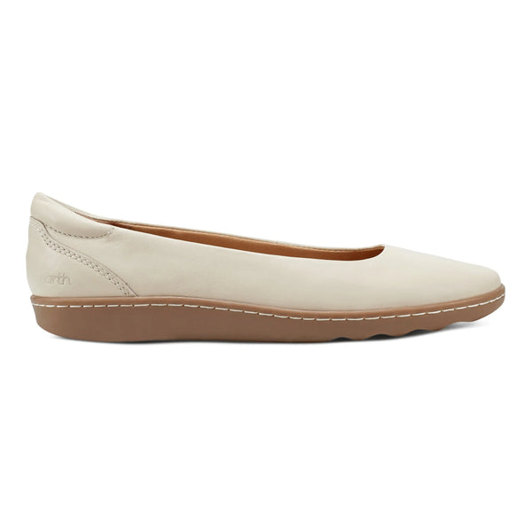 earth shoes Landen Round Toe Casual Flats Ivory