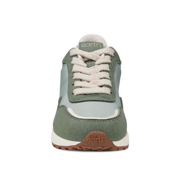 Earth Shoes Maren Casual Lace-Up Sneakers Green