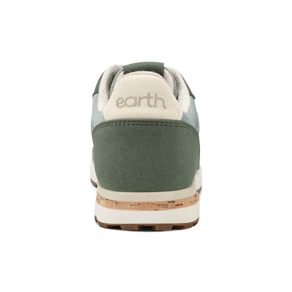 Earth Shoes Maren Casual Lace-Up Sneakers Green