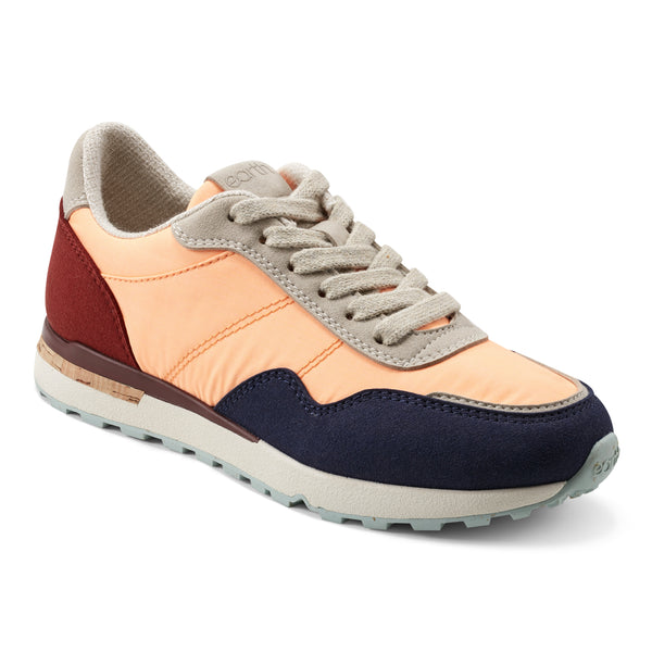 Earth Shoes Maren Casual Lace-Up Sneakers Orange