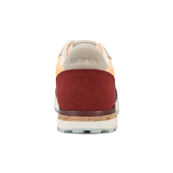 Earth Shoes Maren Casual Lace-Up Sneakers Orange
