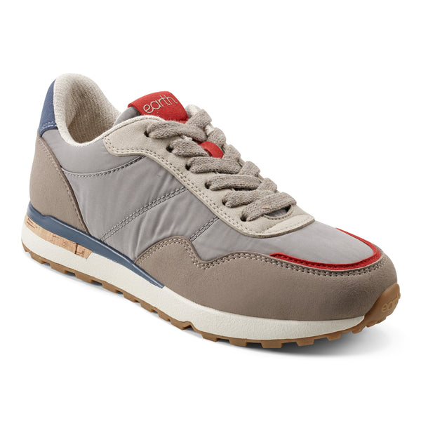 Earth Shoes Maren Casual Lace-Up Sneakers Taupe