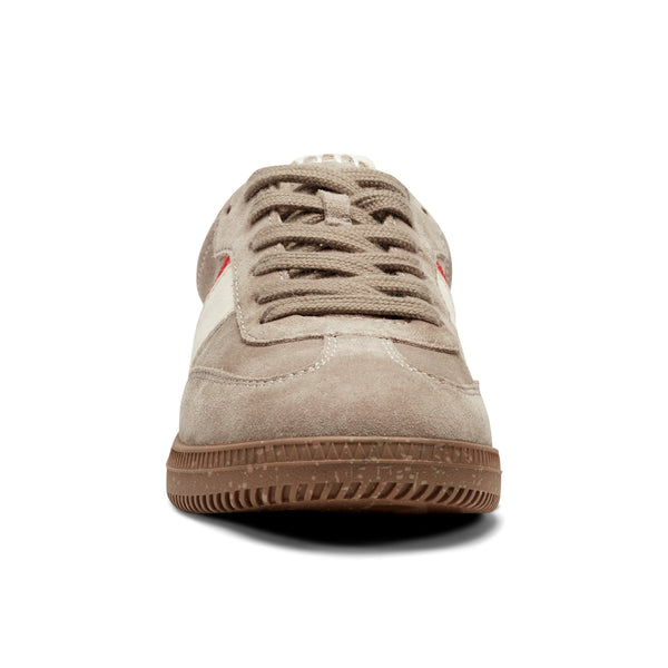 Earth Shoes Penny Lace-Up Sneakers Taupe Suede