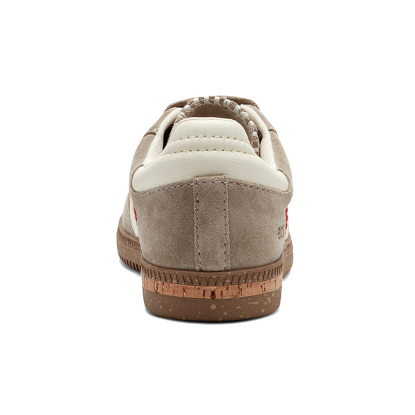Earth Shoes Penny Lace-Up Sneakers Taupe Suede