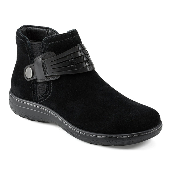 Earth Shoes Synal Flat Casual Booties Black