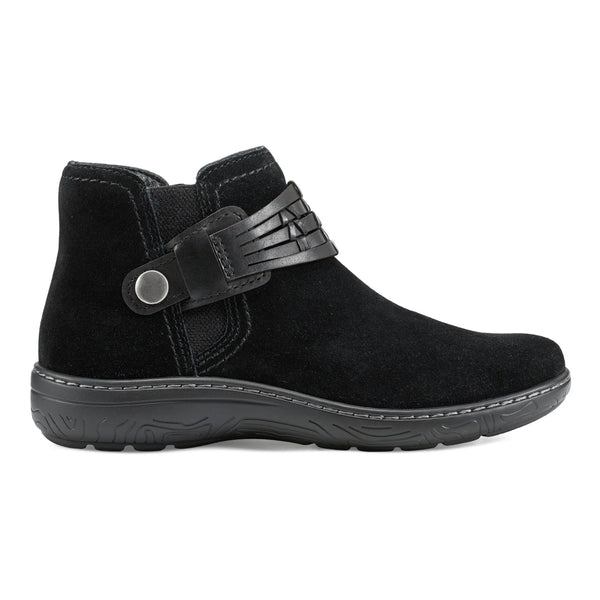 earth shoes Synal Flat Casual Booties Black
