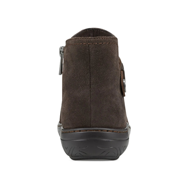 Earth Shoes Synal Flat Casual Booties Dark Brown