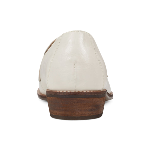 Earth Shoes Edie Stacked Heel Casual Slip-on Loafers Ivory