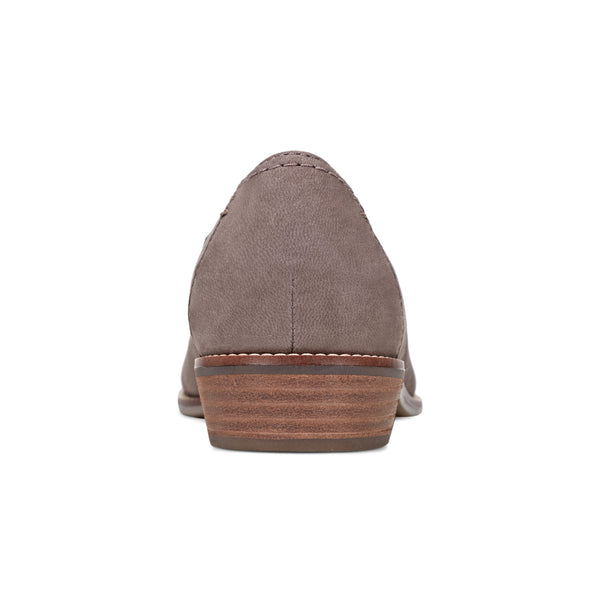 Earth Shoes Edna Round Toe Casual Slip-on Flat Loafers Dark Gray