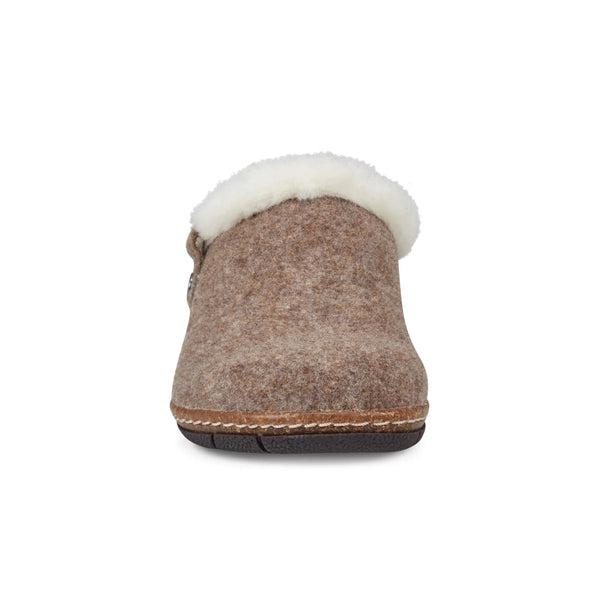 Earth Shoes Elena Cold Weather Round Toe Casual Slip-on Clogs Brown